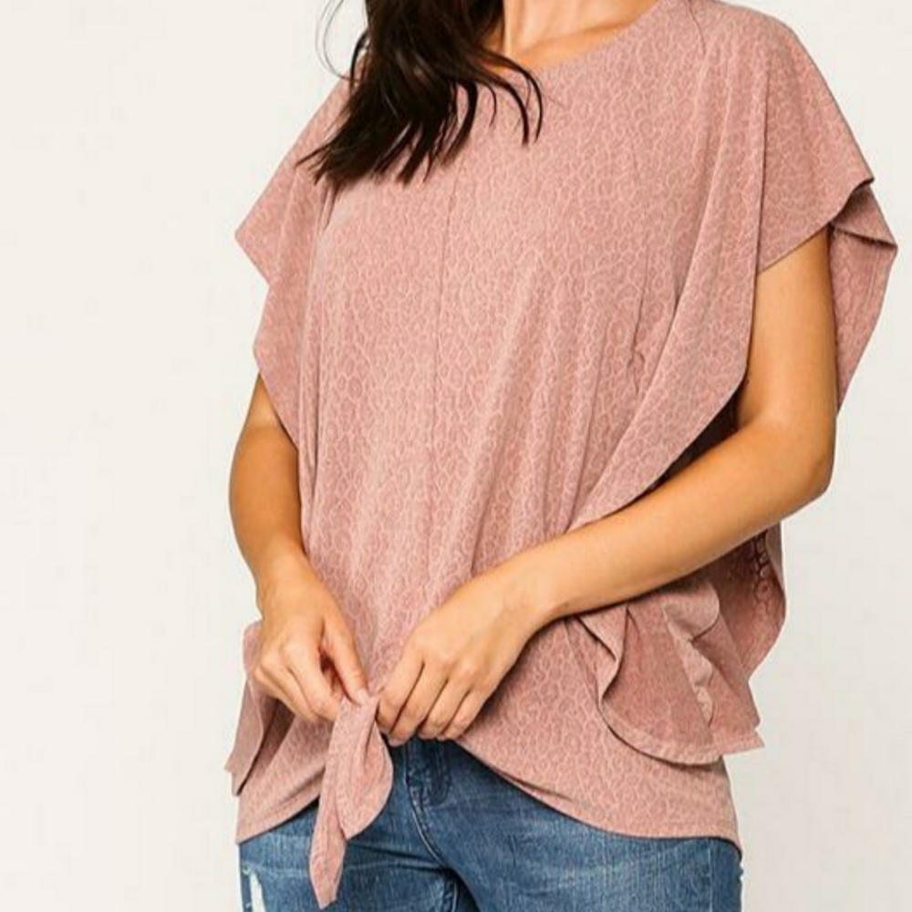 Ruffle Sleeve Blouse